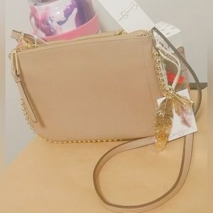 Jessica Simpson Western Style Ball Studded Saddle Bag